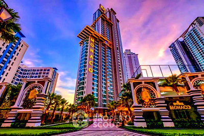 คอนโดให้เช่า : คอนโดชั้น 39 แบบ 1 ห้องนอน The Riviera Monaco พัทยา (ID 2975131)
