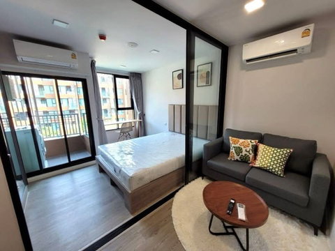 ให้เช่า Kave town Colony ข้างม.กรุงเทพ ตึก D ชั้น 5 ขนาด 25.28 sqm วิวกลางสระ 🩵🏊ทิศเหนือ