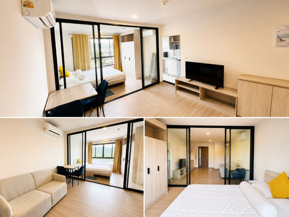 รูป D Condo Reef Phuket | 1BR | Building A, 6th Floor | Mountain View | Fully Furnished | Wi-Fi Included | THB 20,000/Month - รูปที่ 2/5