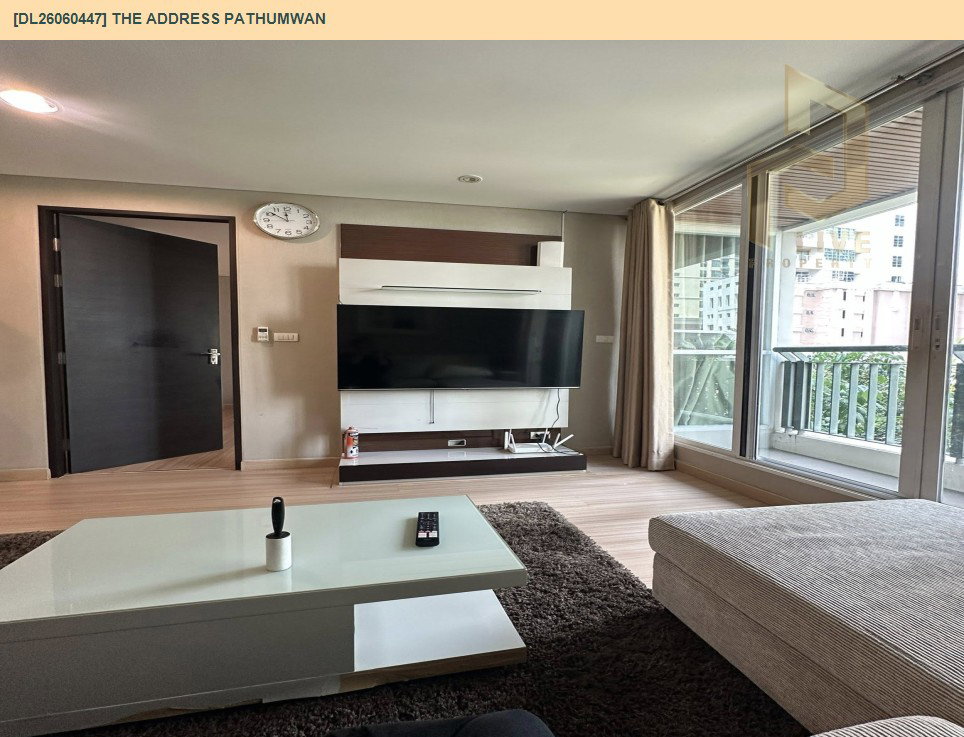 รูป DL26060447 ให้เช่าคอนโด ดิ แอดเดรส ปทุมวัน (The Address Pathumwan) ใกล้ BTS พญาไท พร้อมเข้าอยู่ โทรด่วน 0653619502 LineID @952jdxxk - รูปที่ 4/9