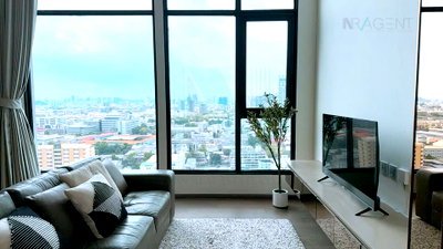 Condos for rent : For Rent Condo PARK ORIGIN RATCHATHEWI Building 1, Floor 24,Duplex 3 bed room, Room size 81 sqm