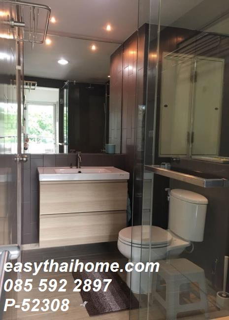 รูป P-52308 > คอนโดให้เช่า Condo One Thonglor ห้องสตูดิโอ ชั้น 6 วิวสระว่ายน้ำ ใกล้ BTS ทองหล่อ Line: @easythaihome 085-592-2897 - รูปที่ 7/9