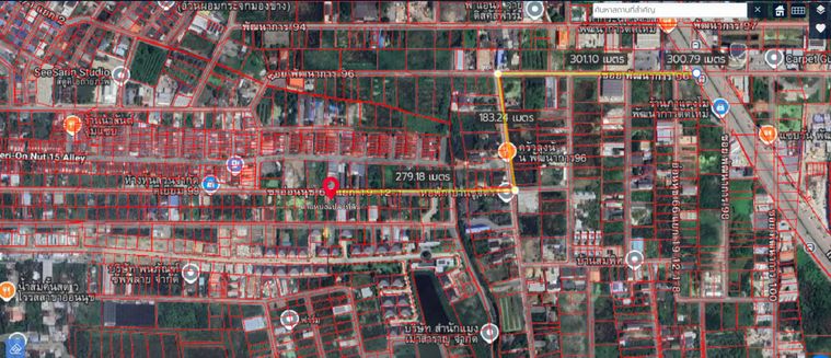 Land for sale, 89 sq wah, Phra Khanong