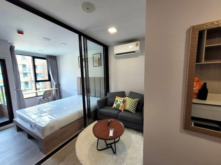 รูป ให้เช่า Kave town Colony ข้างม.กรุงเทพ ตึก D ชั้น 5 ขนาด 25.28 sqm วิวกลางสระ 🩵🏊ทิศเหนือ - รูปที่ 2/12