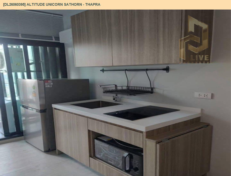 รูป DL26060395 ให้เช่าคอนโด อัลติจูด ยูนิคอร์น สาทร - ท่าพระ (Altitude Unicorn Sathorn - Thapra) ใกล้ BTS ตลาดพลู พร้อมเข้าอยู่ โทรด่วน 0614453194 LineID @952jdxxk - รูปที่ 3/6