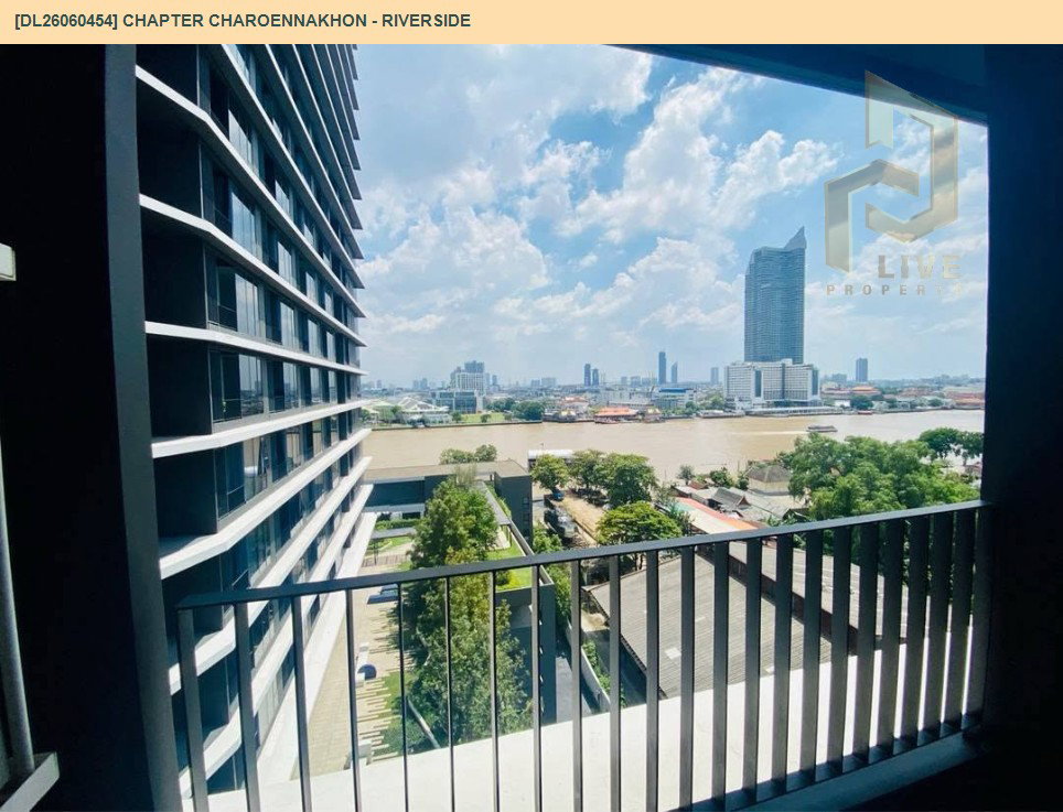 รูป DL26060454 ขายคอนโด แชปเตอร์ เจริญนคร - ริเวอร์ไซต์ (Chapter Charoennakhon - Riverside) ใกล้ BTS กรุงธนบุรี พร้อมเข้าอยู่ โทรด่วน 0614453194 LineID @952jdxxk - รูปที่ 6/6