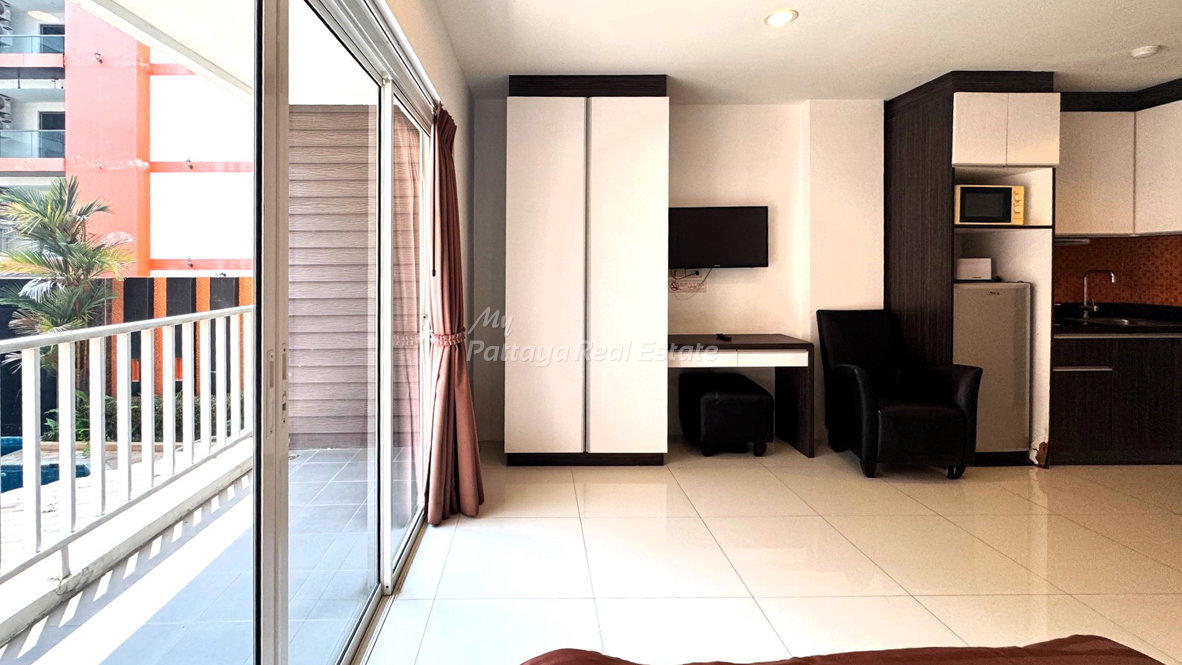รูป 🛏️ Studio - 🛁 1 ห้องน้ำ - 🏙️ Pool View - 🌏 ชื่อชาวต่างชาติ - 🏢 New Nordic VIP 3 Pattaya - รหัส: VIP303 - รูปที่ 6/13