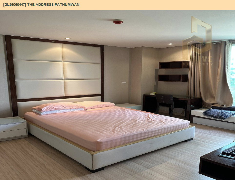 รูป DL26060447 ให้เช่าคอนโด ดิ แอดเดรส ปทุมวัน (The Address Pathumwan) ใกล้ BTS พญาไท พร้อมเข้าอยู่ โทรด่วน 0653619502 LineID @952jdxxk - รูปที่ 2/9