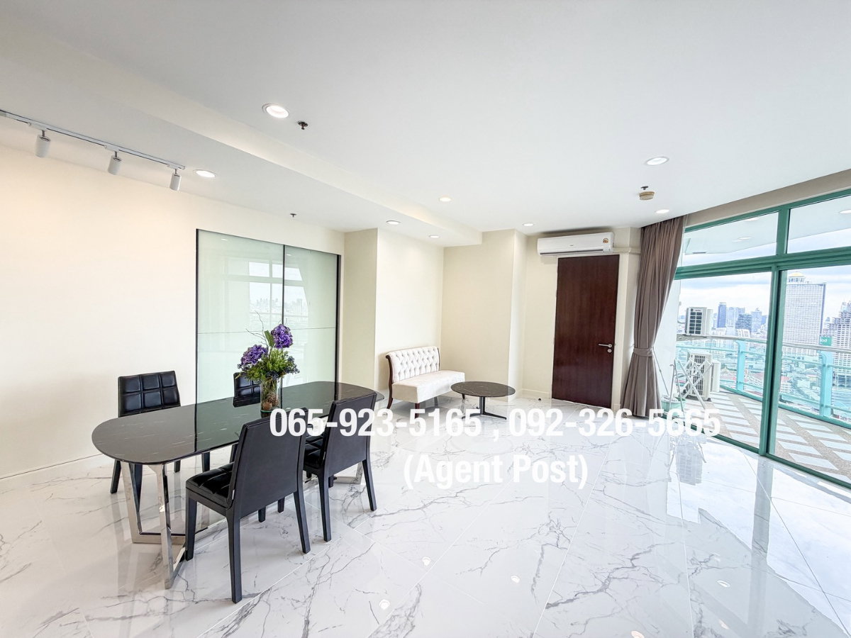 รูป 3ห้องนอน- Chatrium Riverside Condominium วิวแม่น้ำ พร้อมเข้าอยู่ (180k/month) - รูปที่ 2/15