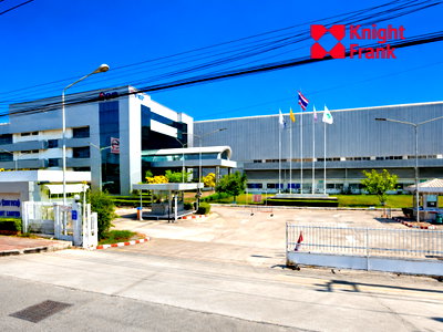 โรงงาน ถนนกิ่งแก้ว : ขายโรงงานพร้อมโกดัง ติดถนนกิ่งแก้ว 28 ไร่ อำเภอบางพลี จังหวัดสมุทรปราการ