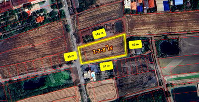 ที่ดิน นครปฐม : ขาย ที่ดิน แปลงสวย 2-2-8 ไร่ บางเลน, นครปฐม เดินทางสะดวก ใกล้กรุงเทพ