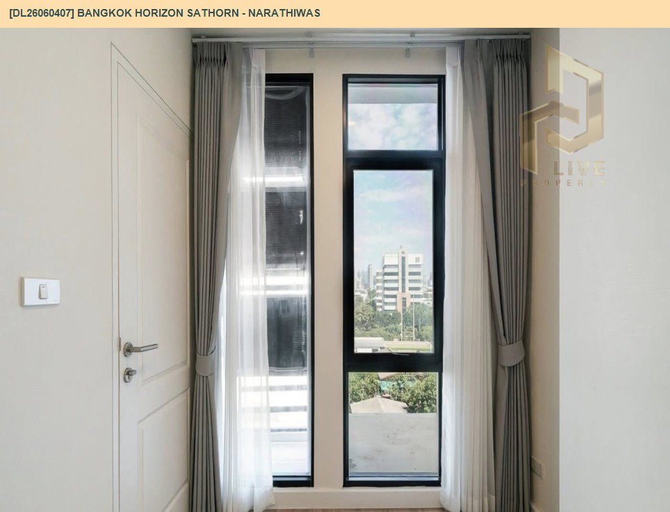 รูป DL26060407 ขายคอนโด แบงค์คอก ฮอไรซอน สาทร - นราธิวาส (Bangkok Horizon Sathorn - Narathiwas) ใกล้ BTS ช่องนนทรี พร้อมเข้าอยู่ โทรด่วน 0653619502 LineID @952jdxxk - รูปที่ 10/14