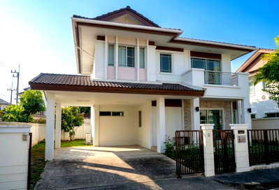 บ้านเดี่ยว แม่เหียะ เชียงใหม่ : ขายบ้านเดี่ยวสองชั้น ในโครงการสีวลี-ราชพฤกษ์ เชียงใหม่ ใกล้โรงเรียนนานาชาติชั้นนำ (SBS, Meritton, Panyaden, APIS) (HA477) T.0946511456