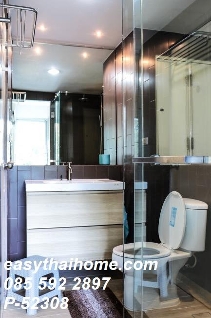 รูป P-52308 > คอนโดให้เช่า Condo One Thonglor ห้องสตูดิโอ ชั้น 6 วิวสระว่ายน้ำ ใกล้ BTS ทองหล่อ Line: @easythaihome 085-592-2897 - รูปที่ 2/9
