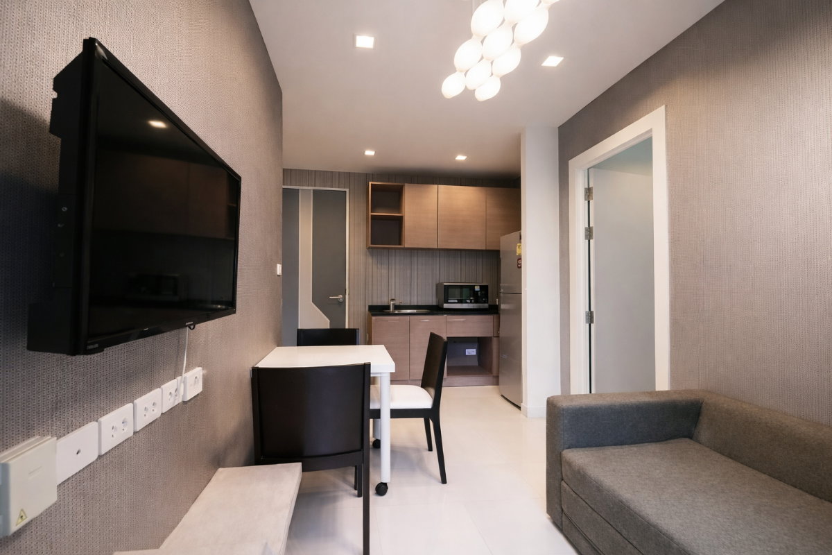 รูป ✨ ให้เช่าราคาดี The Matrix Condo พร้อมเข้าอยู่ ทำเลดีใจกลางนครปฐม 2 นอน 41.8 sq.m. ห้องสวยแต่งครบ - รูปที่ 2/13