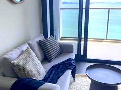 คอนโดให้เช่า : Zire Wongamat Sea View Studio Condo for Rent