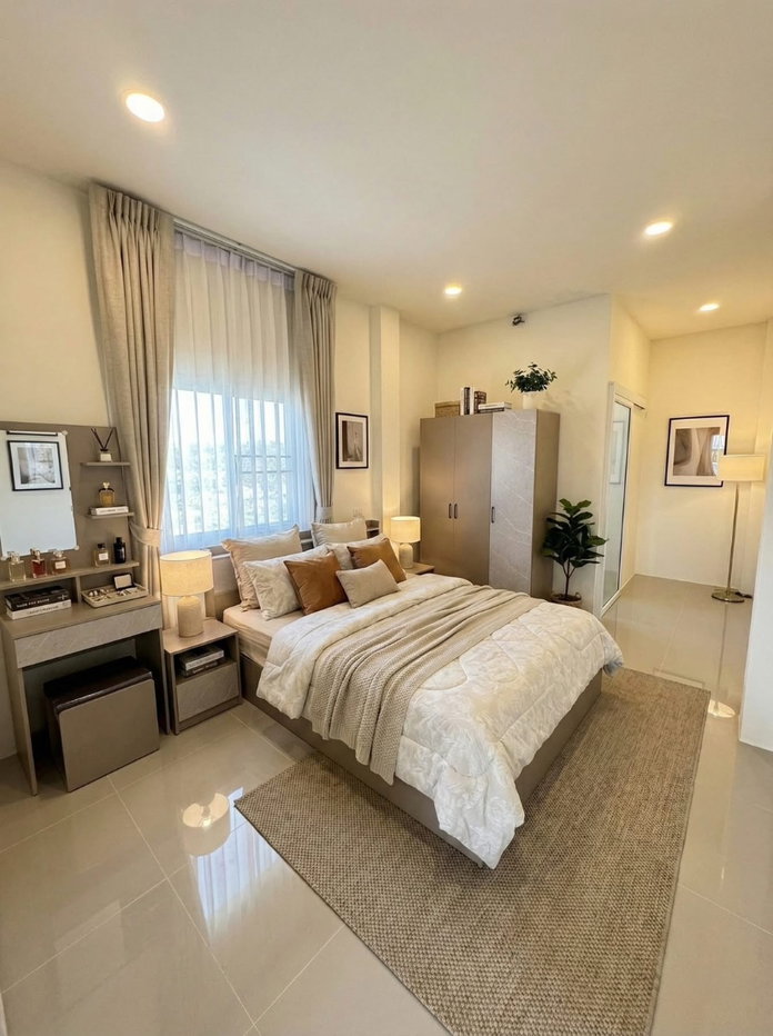 รูป ขายบ้านเดี่ยวหรู 2 ชั้น บ้านศรีย้อย ต้นธง - ลำพูน บ้านใหม่สไตล์โมเดิร์น ของแถมจัดเต็ม ถูกมาก ใกล้ตัวเมืองลำพูน เชื่อมต่อเชียงใหม่ - รูปที่ 5/14
