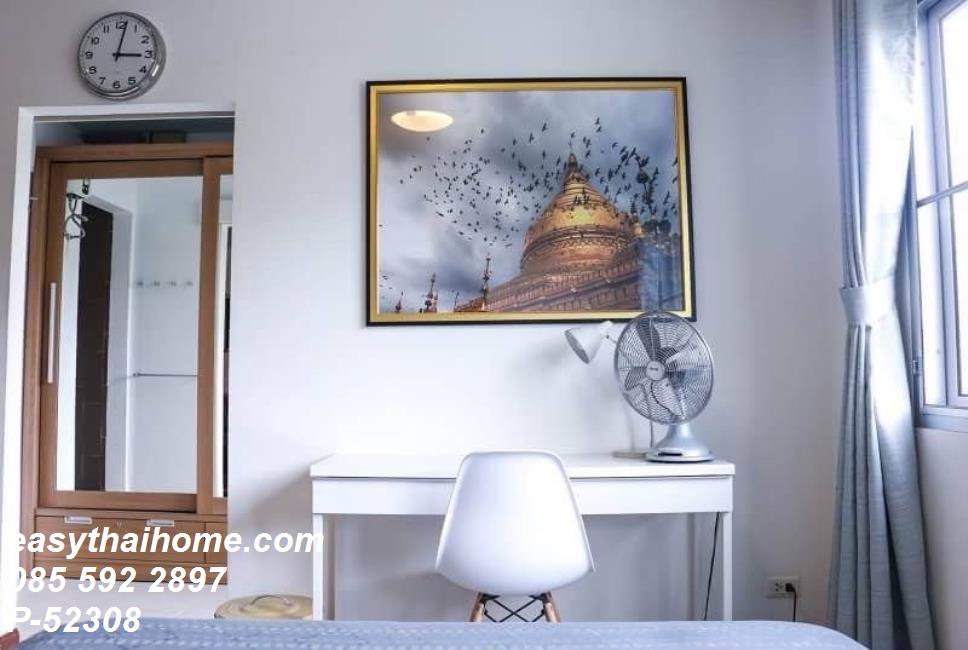 รูป P-52308 > คอนโดให้เช่า Condo One Thonglor ห้องสตูดิโอ ชั้น 6 วิวสระว่ายน้ำ ใกล้ BTS ทองหล่อ Line: @easythaihome 085-592-2897 - รูปที่ 6/9