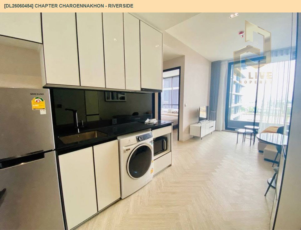 รูป DL26060454 ขายคอนโด แชปเตอร์ เจริญนคร - ริเวอร์ไซต์ (Chapter Charoennakhon - Riverside) ใกล้ BTS กรุงธนบุรี พร้อมเข้าอยู่ โทรด่วน 0614453194 LineID @952jdxxk - รูปที่ 2/6