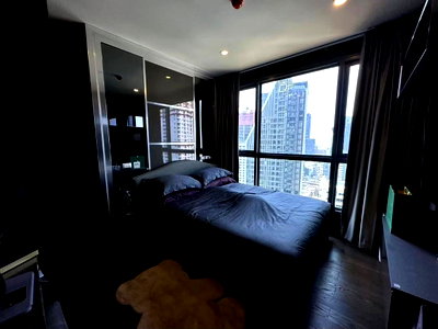 คอนโดให้เช่า : 2Bed ห้องตกแต่งสุดเริ่ด!! พร้อมลิฟต์ส่วนตัว  ราคาพิเศษ ให้เช่า Ideo Q สยาม-ราชเทวี เฟอร์ครบ พร้อมเข้าอยู่ 
