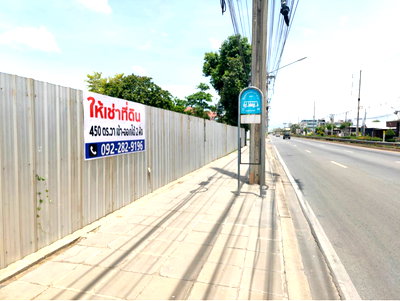 Land for rent Bangkok : 📍 [For rent] Land in prime location along Bang Bon 3 main road (450 sq.m. W.)