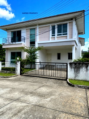 บ้านเดี่ยว ม.นอร์ทกรุงเทพ วิทยาเขตรังสิต : บ้านเดี่ยวหลังใหญ่ ทำเททอง หมู่บ้านหรู ย่านรังสิต-นครนายก คลอง 3