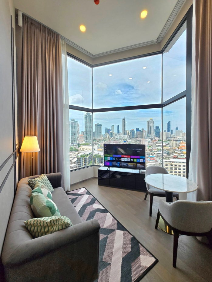picture For Rent - PARK ORIGIN CHULA - SAMYAN , Luxury Duplex 2 bedrooms 1 bathroom - 2/12