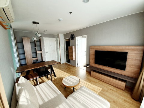 🔔For rent🔔 very beautiful an unblocked view from this room on the 24th floor at U Delight Residence Pattanakarn-Thonglor