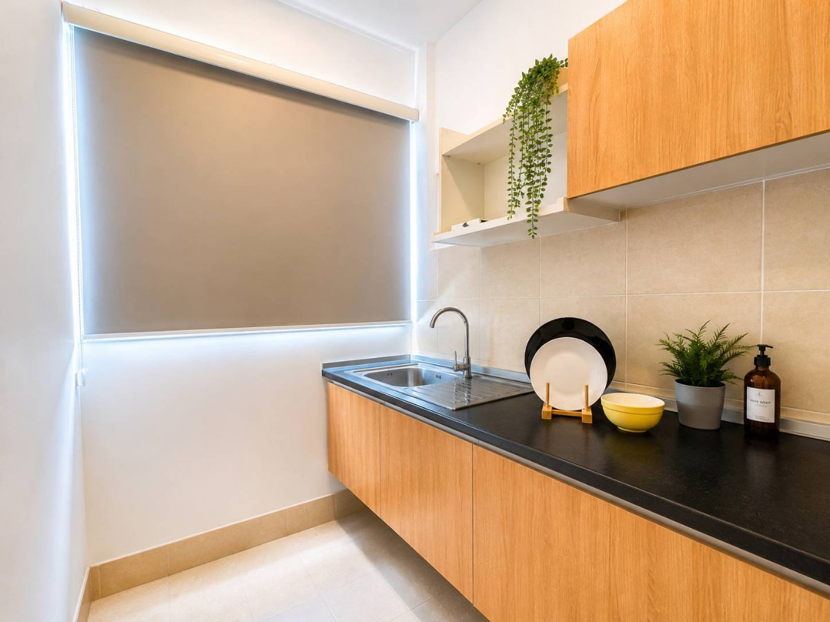รูป ขายคอนโดCity Home Srinakarin ( ซิตี้โฮม ศรีนครินทร์ ) ชั้น 9 รีโนเวทใหม่ พร้อมเข้าอยู่ ใกล้ MRT ศรีลาซาล - รูปที่ 5/8