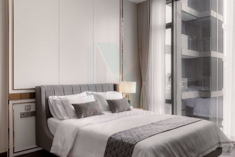 🚩 For Rent Condo Q 1 SUKHUMVIT Building 1, Floor 20,2 bed room, Room size 108 sqm