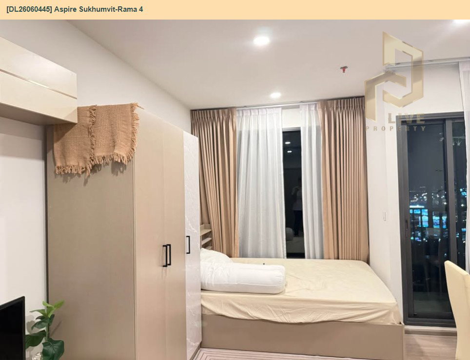 รูป DL26060445 ให้เช่าคอนโด แอสปาย สุขุมวิท-พระราม 4 (Aspire Sukhumvit-Rama 4) ใกล้ BTS พระโขนง พร้อมเข้าอยู่ โทรด่วน 0653619502 LineID @952jdxxk - รูปที่ 11/12