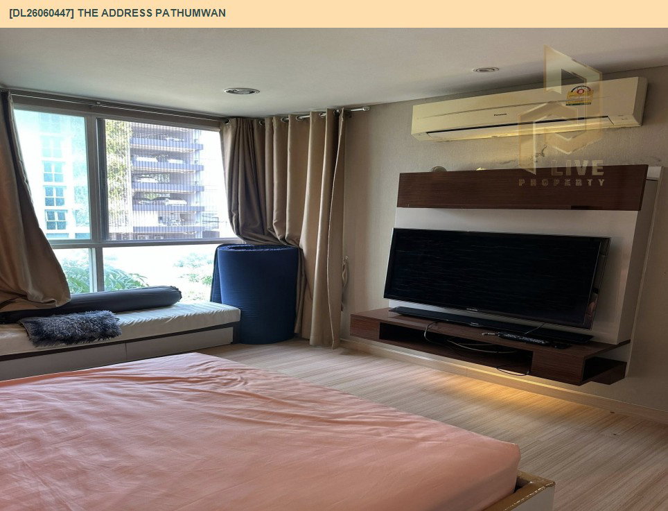 รูป DL26060447 ให้เช่าคอนโด ดิ แอดเดรส ปทุมวัน (The Address Pathumwan) ใกล้ BTS พญาไท พร้อมเข้าอยู่ โทรด่วน 0653619502 LineID @952jdxxk - รูปที่ 9/9