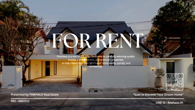 Houses for rent Chiang Mai Provincial Government Offices : R-101 🏡 Luxury Pool Villa for Rent, Ready to Move In 📍 Pruksa Thong Project, Chiang Mai
