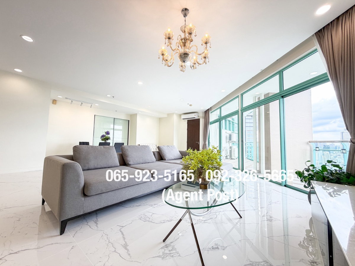 รูป 3ห้องนอน- Chatrium Riverside Condominium วิวแม่น้ำ พร้อมเข้าอยู่ (180k/month) - รูปที่ 1/15