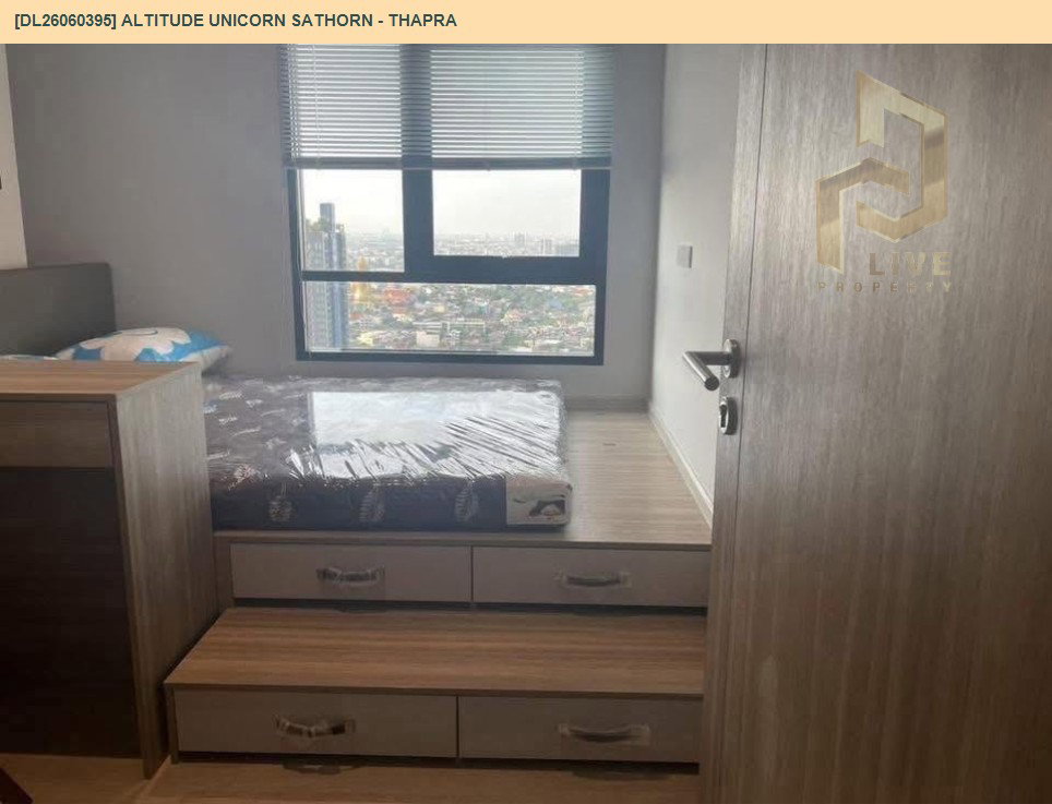 รูป DL26060395 ให้เช่าคอนโด อัลติจูด ยูนิคอร์น สาทร - ท่าพระ (Altitude Unicorn Sathorn - Thapra) ใกล้ BTS ตลาดพลู พร้อมเข้าอยู่ โทรด่วน 0614453194 LineID @952jdxxk - รูปที่ 4/6