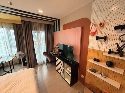 🔺 For Rent Condo LIFE SATHORN SIERRA Building 1, Floor 8,Studio, Room size 28 sqm