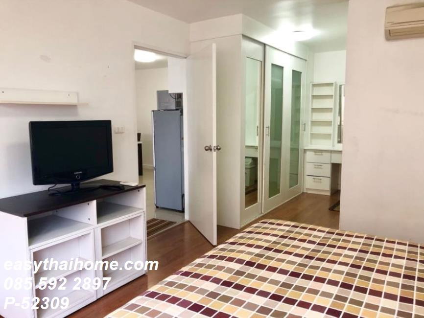 รูป P-52309 > คอนโดให้เช่า Condo One Siam 1 ห้องนอน ชั้น 5 วิวสวนพิพิธภัณฑ์จิมทอมสัน ใกล้ BTS สนามกีฬาแห่งชาติ Line: @easythaihome 085-592-2897 - รูปที่ 3/14