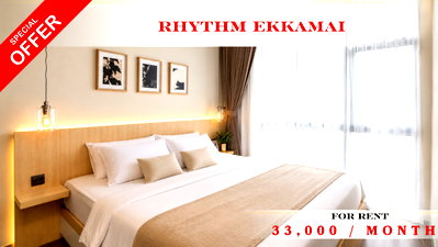 Condos for rent : 🍀🍀🍀 Exclusive Unit 🌹🌹 For Rent 📍 Rhythm Ekkamai 🌸 (Line: @rent2022) | Ready to Move In ✨ 🔖 Property Code: A11591