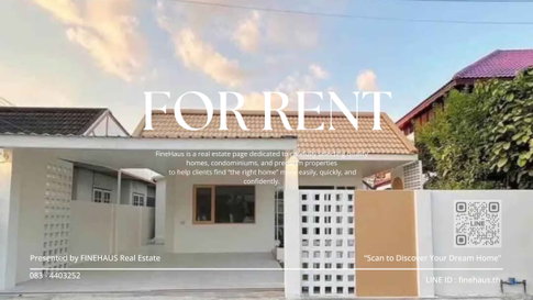 R-107 🏡 Single-story detached house for rent | Siriwattananiwet Village, Nong Hoi, Chiang Mai