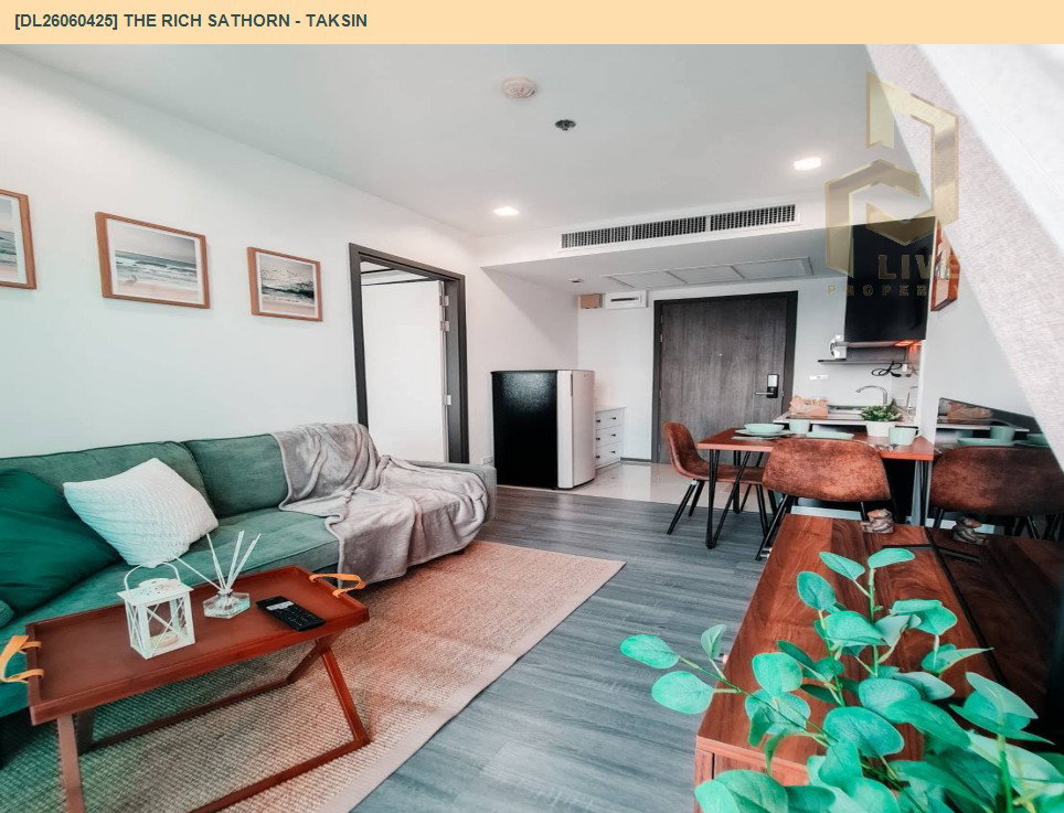 รูป DL26060425 ให้เช่าคอนโด เดอะริช สาทร - ตากสิน (The Rich Sathorn - Taksin) ใกล้ BTS วงเวียนใหญ่ พร้อมเข้าอยู่ โทรด่วน 0638692663 LineID @952jdxxk - รูปที่ 10/13