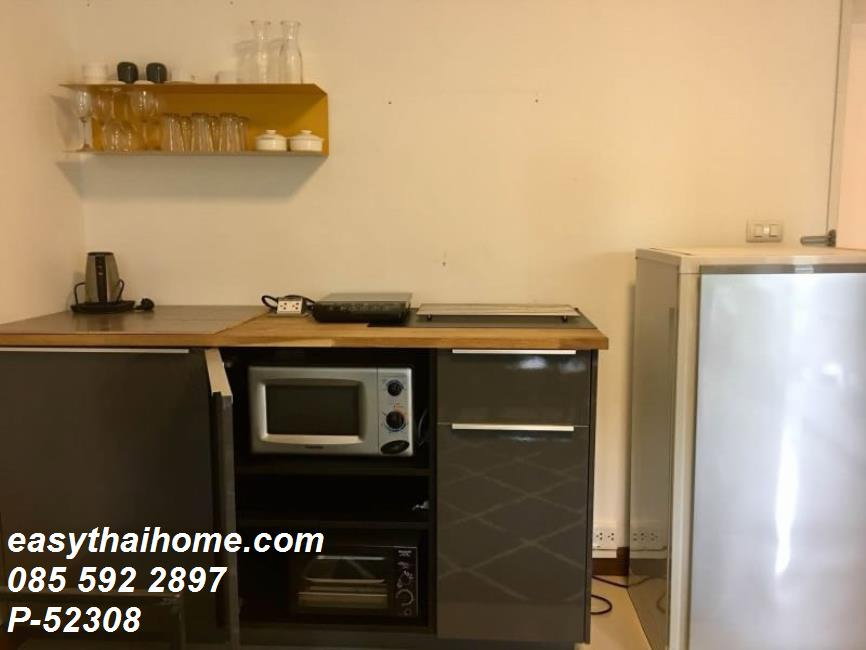 รูป P-52308 > คอนโดให้เช่า Condo One Thonglor ห้องสตูดิโอ ชั้น 6 วิวสระว่ายน้ำ ใกล้ BTS ทองหล่อ Line: @easythaihome 085-592-2897 - รูปที่ 8/9