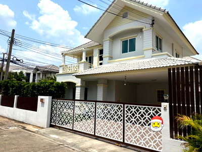บ้านเดี่ยวให้เช่า : 🏡 ขาย / เช่า บ้านเดี่ยวพร้อมอยู่ บ้านสวนราชา (รามอินทรา)เชื่อมต่อซอยรามอินทรา 14 4 ห้องนอน 3 ห้องน้ำ ใกล้รถไฟฟ้าสายสีชมพู
