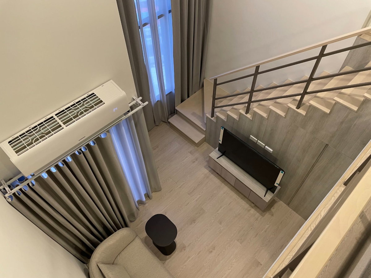 รูป ห้องสองชั้นเพดานสูงโปร่ง 4.7 เมตร ชั้น 21! ☁️ COBE Kaset-Sripatum ติด BTS บางบัว 0 เมตร วิวสวยชั้นสูง ของครบพร้อมอยู่ ✨ - รูปที่ 6/18