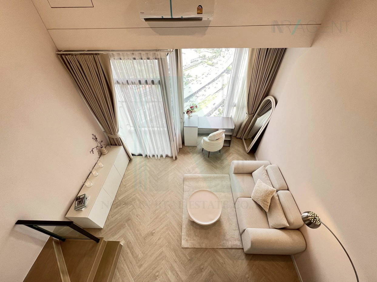 รูป 🎊 ให้เช่าคอนโด แลนด์มาร์ค แอทเอ็มอาร์ทีเอ สเตชั่น อาคาร B ชั้น 29 Duplex ขนาด 47 ตรม ใกล้ MRT พระราม 9 - รูปที่ 4/8