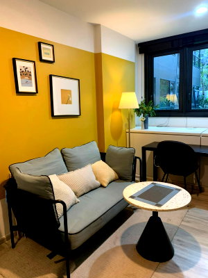 Condos for rent : PFD-08453 For rent XT Huai Khwang (XT Huaikhwang), beautiful room, shady garden view, near MRT Huai Khwang 🚇🌳✨