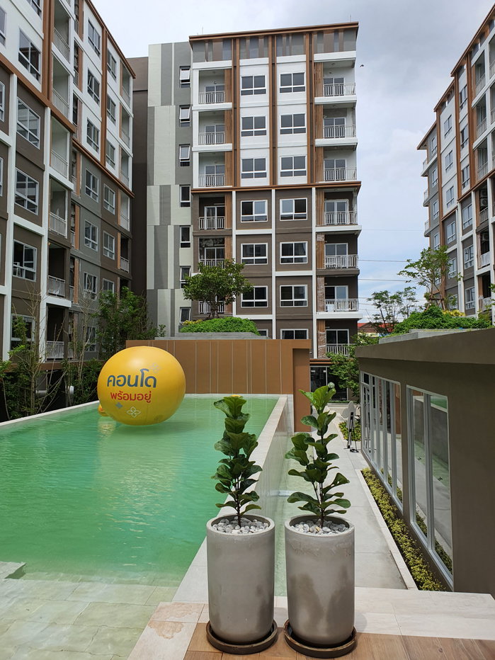 รูป ให้เช่า พลัสคอนโด อยุธยาปาร์ค ห้อง 30 ตรม. 1 ห้องนอน 1 ห้องน้ำ 1 ห้อง living. เฟอร์นิเจอครบ พร้อมเข้าอยู่ - รูปที่ 7/10