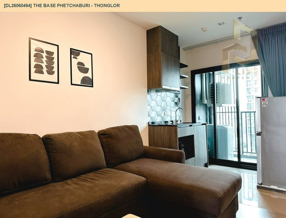 รูป DL26060494 ให้เช่าคอนโด เดอะ เบส เพชรบุรี - ทองหล่อ (THE BASE Phetchaburi - Thonglor) ใกล้ BTS พร้อมพงษ์ พร้อมเข้าอยู่ โทรด่วน 0653619502 LineID @952jdxxk - รูปที่ 2/12
