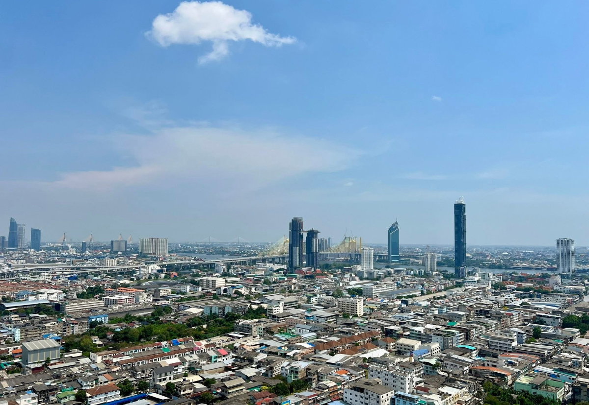 รูป (TT274)ให้เช่าคอนโด The Key Sathorn - Charoenrat (เดอะคีย์ สาทร-เจริญราษฎร์) ชั้น33 ขนาด 55 ตรม 2นอน 2ห้องน้ำ เฟอร์นิเจอร์ครบ - รูปที่ 12/12