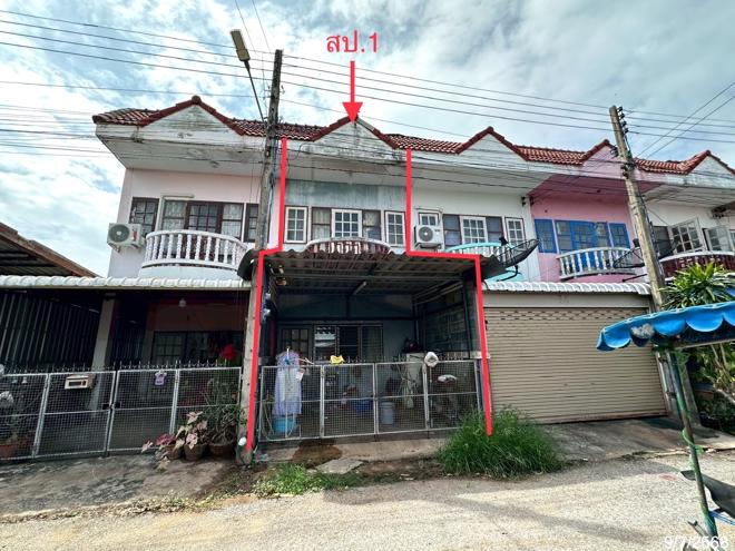 รูป ทาวน์เฮ้าส์ 14 ตร.วา ชัยบาดาล ลพบุรี 600,000 - รูปที่ 1/18