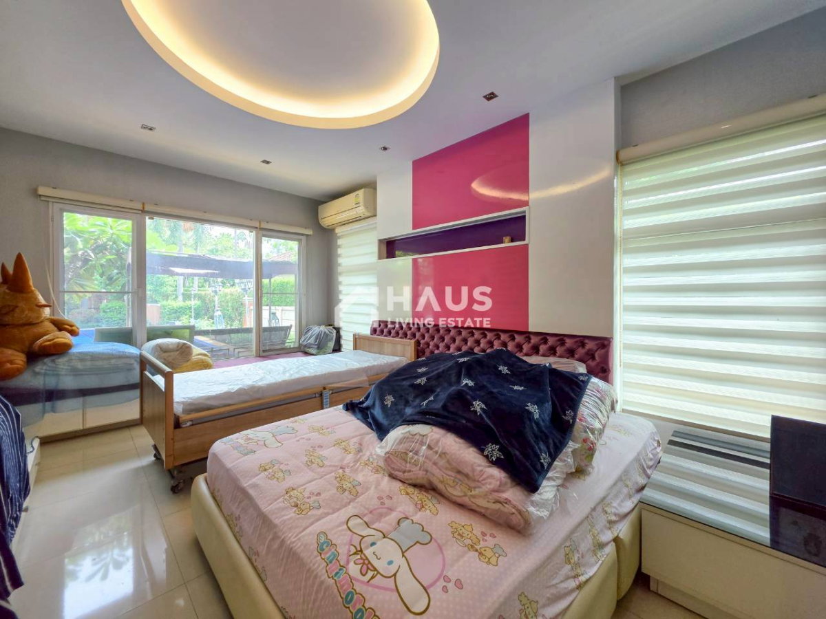 รูป 💎 คฤหาสน์หรูสไตล์รีสอร์ท! สเปซ 1 ไร่ (สระว่ายน้ำ/ห้องรับรองแขก ครบจบ) 🔥 ขายบ้านเดี่ยว คิวเฮ้าส์ อเวนิว ราชพฤกษ์ - พระราม 5 🔥/ 6 ห้องนอน #HRM5076 - รูปที่ 15/33